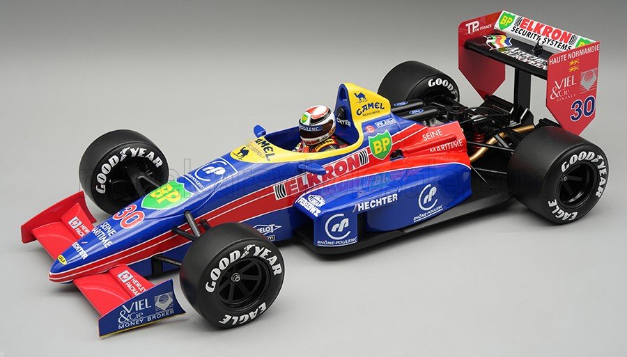 1:18 LOLA F1 LC88 FORD Team Larrousse №30 Monaco GP (with pilot figure) Philippe Alliot (1988), blue / red - TMD18-469B