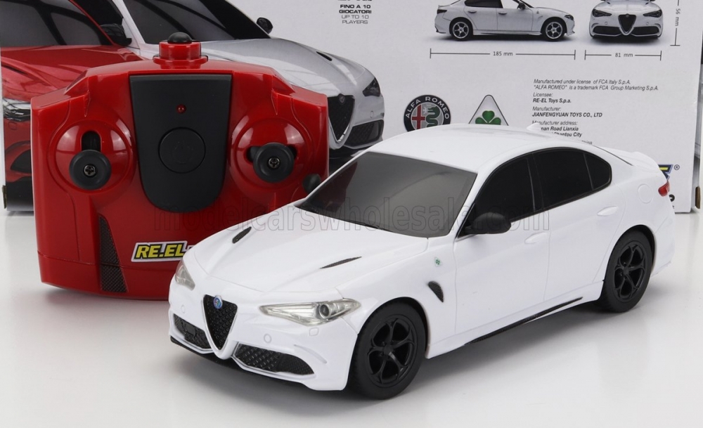 1:24 RC ALFA ROMEO Giulia Quadrifoglio (2015), White - 2169WH
