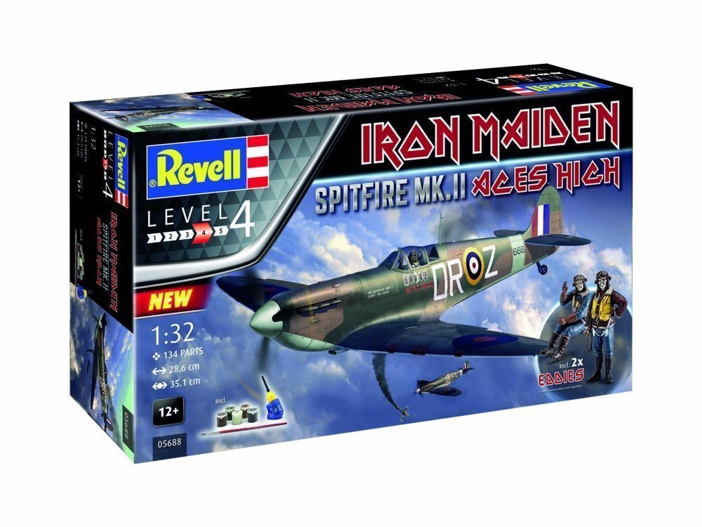 1:32 Сборная модель Spitfire Mk.V Iron Maiden - 05688