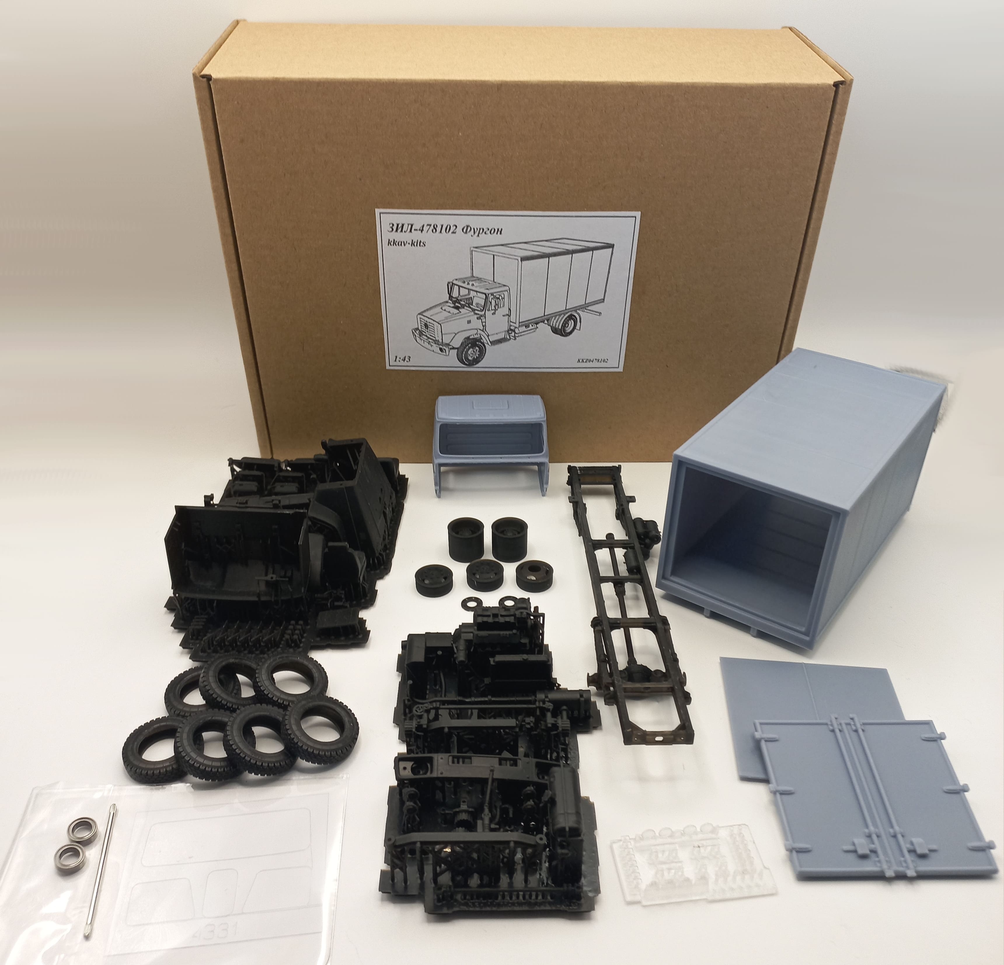 1:43 Сборная модель ЗИЛ-478102 фургон - KKZ0478102