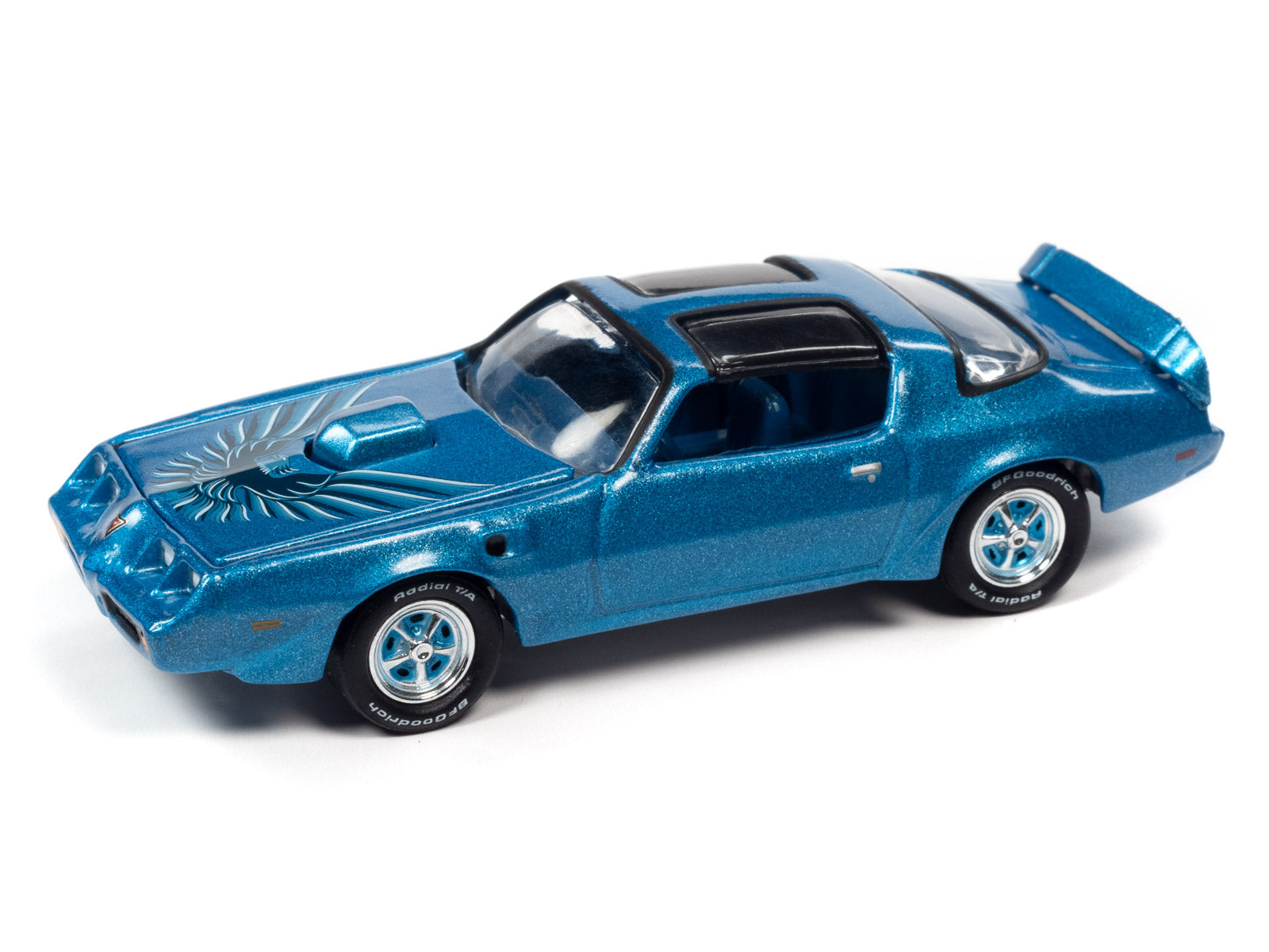 1:64 PONTIAC Firebird T/A (1980), bright blue (голубой металлик) - JLMC029B-1