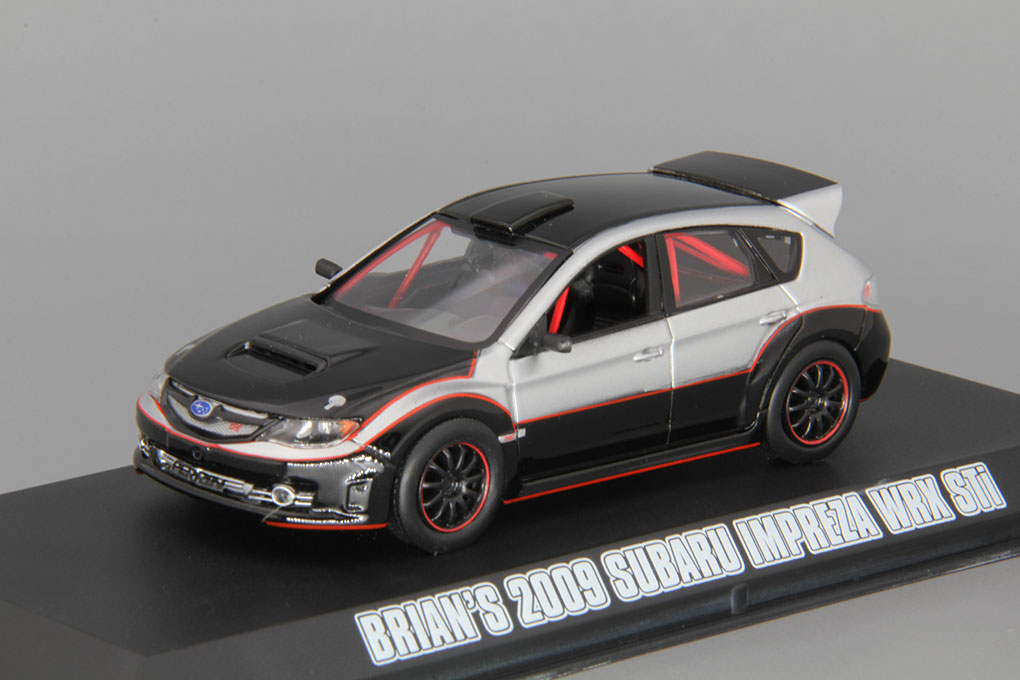 1:43 SUBARU Impreza WRX STI Brian`s из к/ф 'Форсаж IV' (2009), silver / black - 86220