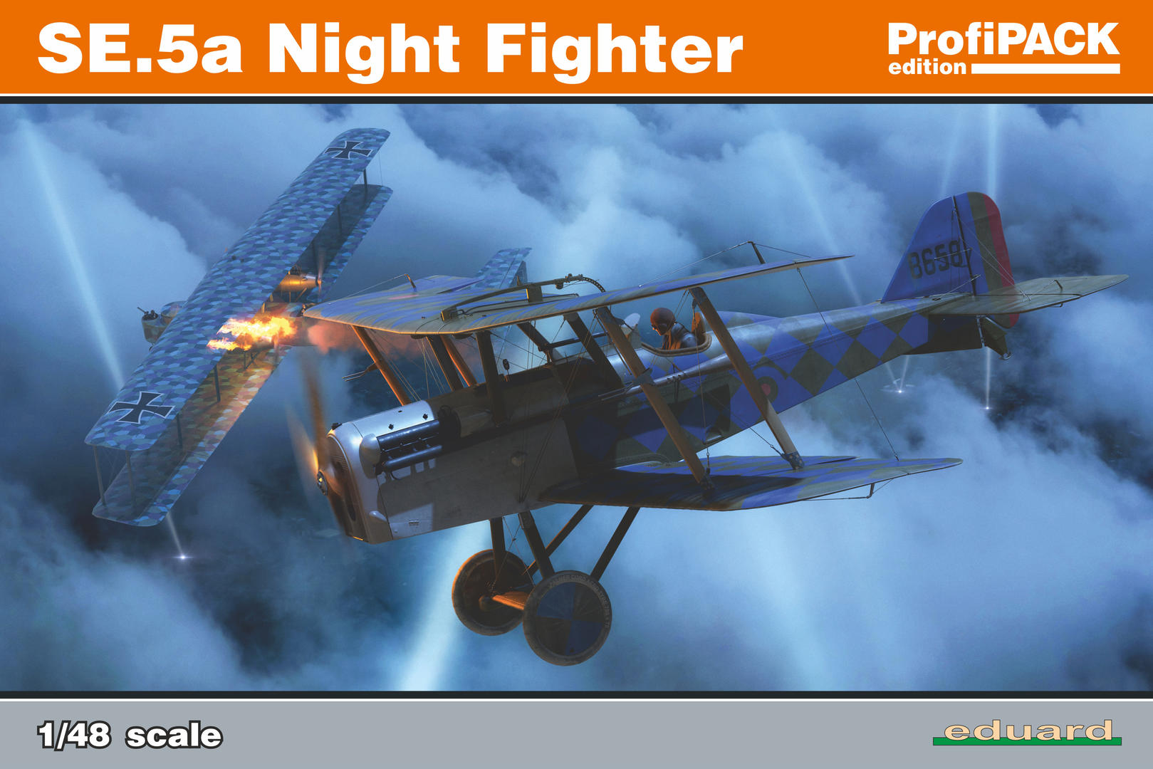 1:48 Сборная модель Британский ночной истребитель Royal Aircraft Factory S.E.5a - 82133
