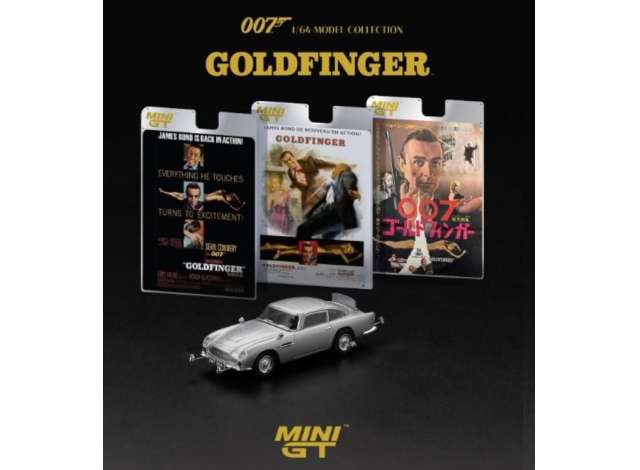 1:64 Aston Martin DB5 *Goldfinger* Japanese Blister Packaging, silver 1965 - MGT00900-007J