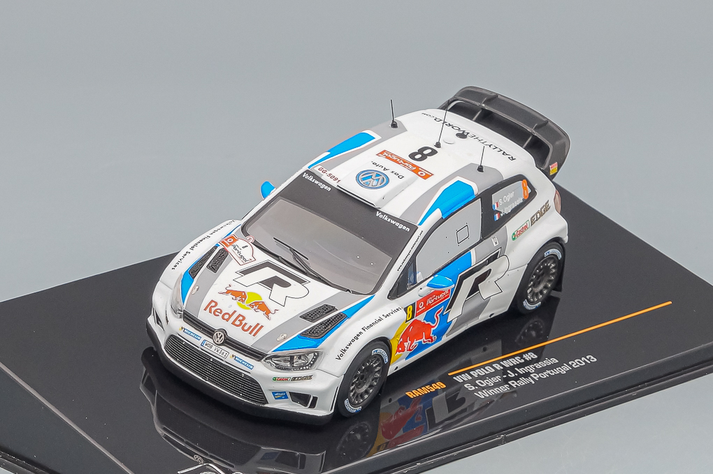 1:43 VOLKSWAGEN POLO R WRC 8 S.Ogier-J.Ingrassia Winner Rally Portugal 2013 чемпион мира, white - RAM549