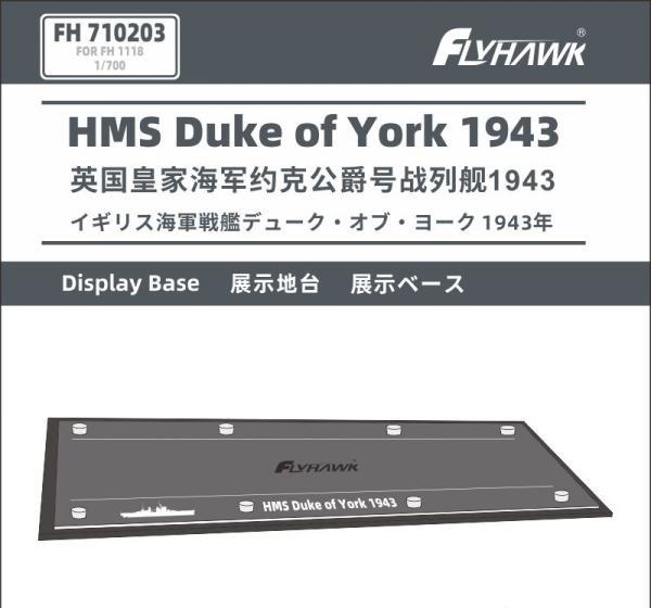 1:700 HMS Duke of York 1943 Display Base (For Flyhawk FH1118/FH1118S) - FH710203