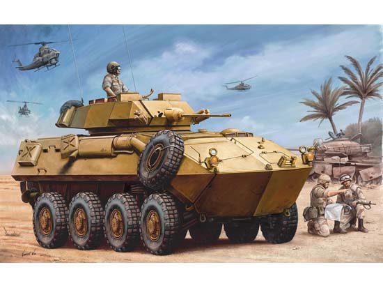 1:35 Сборная модель БТР LAV-25 'Пиранья' USMC - 00349
