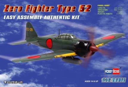 1:72 Сборная модель Самолет Zero Fighter Type 52 - 80241