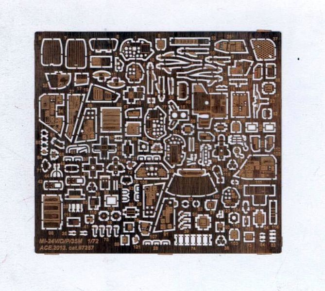 1:72 Фототравление Советский ударный вертолет Ми-24В / Д / П, Ми-35М (интерьер) - 7257