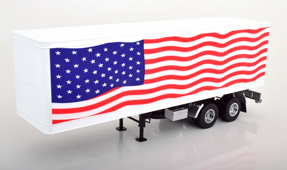 1:18 SEMI-TRAILER Stars & Stripes, white blue red - RK180169
