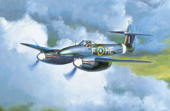 1:48 Сборная модель Самолет  Westland Whirlwind - 02890