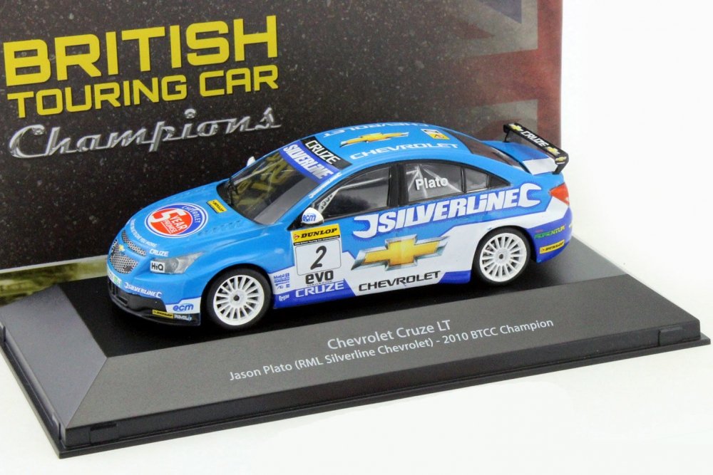 1:43 CHEVROLET Cruze LT #2 Jason Plato 'RML Silverline Chevrolet' BTCC Champion 2010 - 4672103