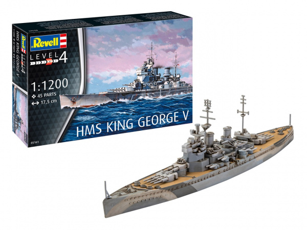 1:1200 Сборная модель Линкор HMS King George V - 05161