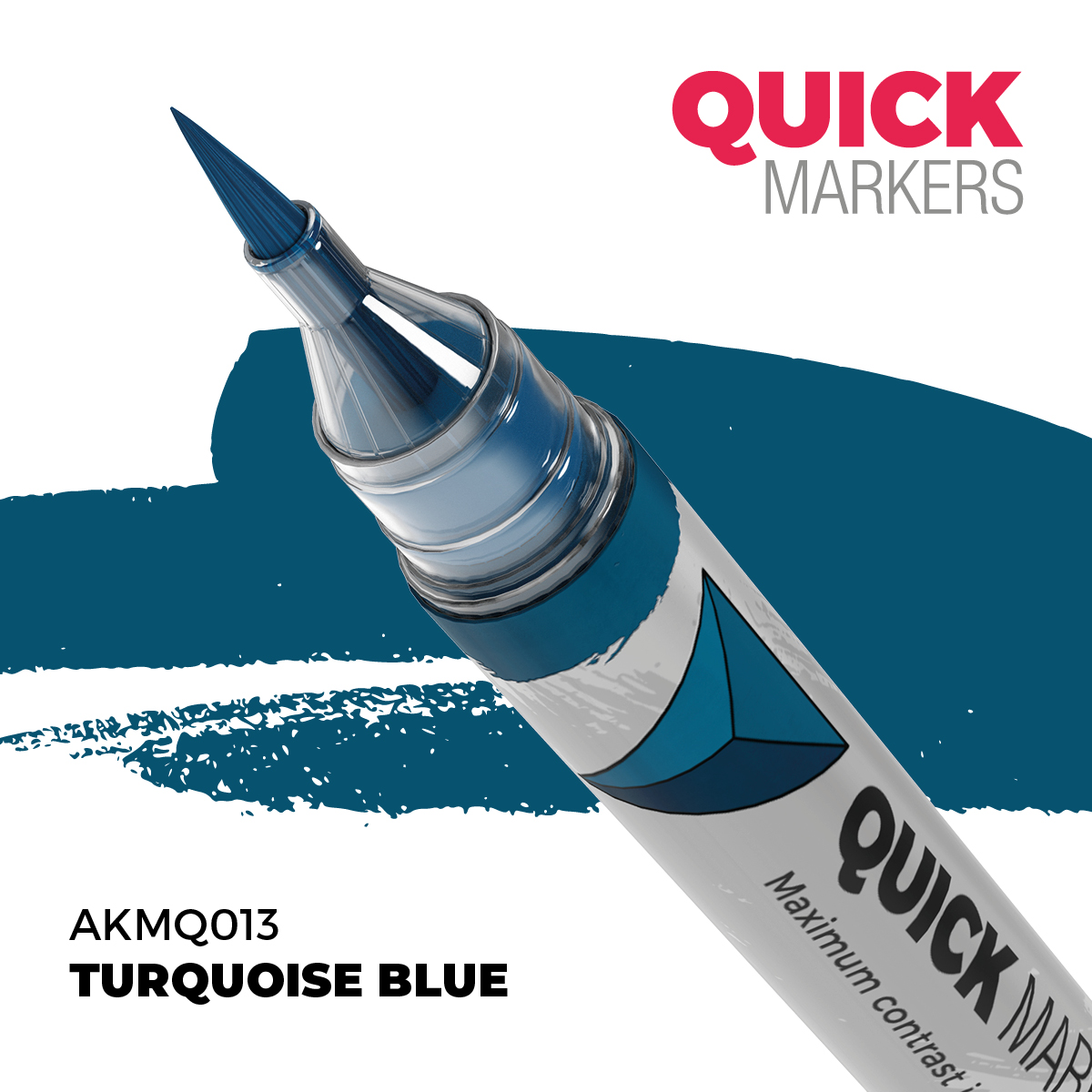 Маркер QUICK MARKER - Бирюзово-голубой / Turquoise Blue - AKMQ013