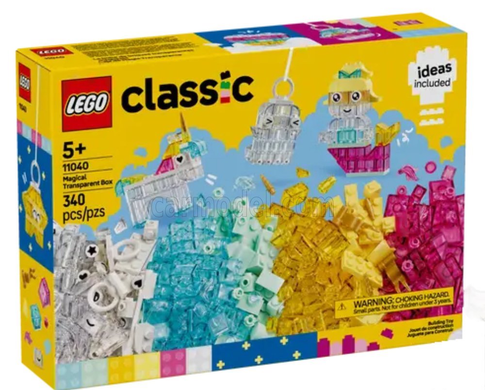 Сборная модель Lego Classic - Magical Transparent Box - 340 Pezzi - 340 Pcs, Various - 11040