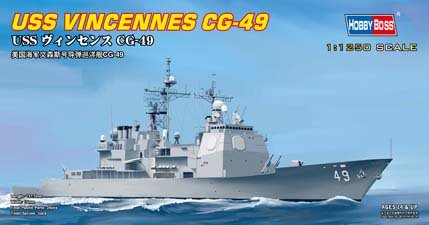 1:1250 Сборная модель Корабль USS Vincennes CG-49 - 82502