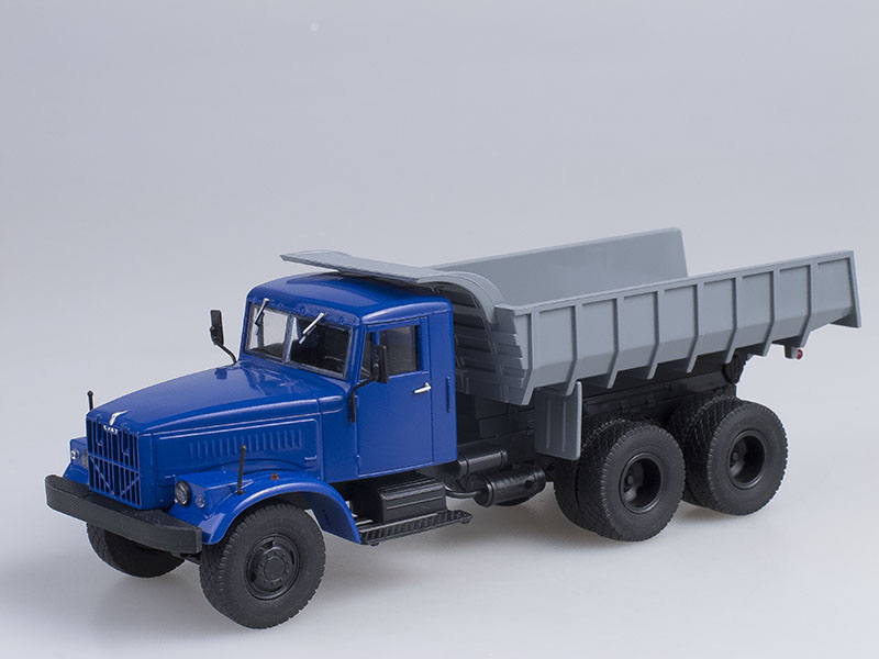 1:43 КРАЗ-256Б1 Самосвал, Грузовики СССР 1, синий / серый - ALS01-2