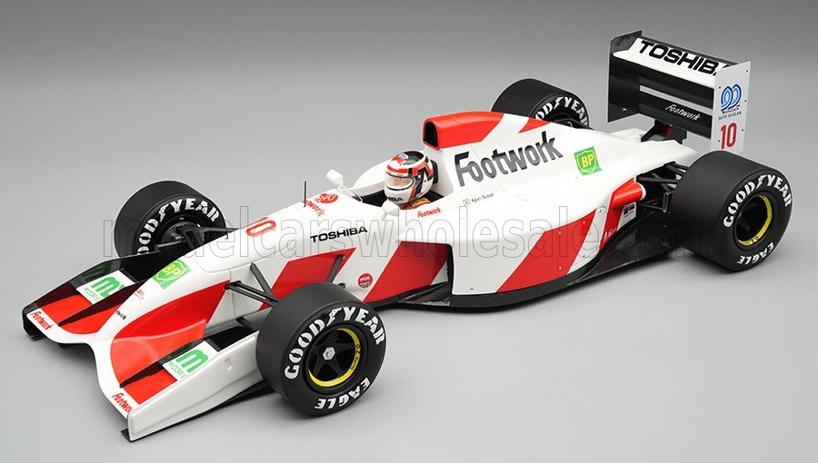 1:18 Footwork F1 FA13 Mugen HONDA  №10 Japan GP (with pilot figure) (1992) Aguri Suzuki - TMD18-458A