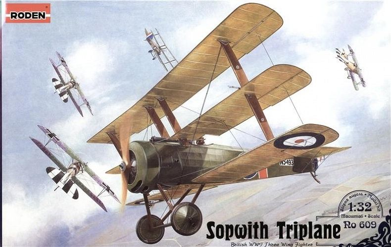 1:32 Сборная модель Самолет SOPWITH Triplane - 609