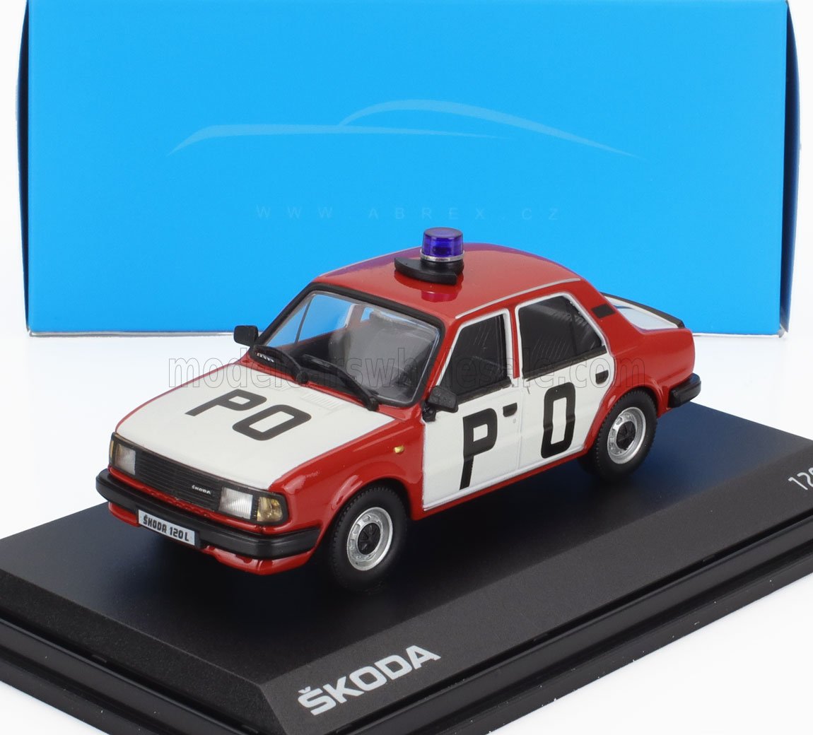 1:43 SKODA 120l Po Fire Engine (1984), Red White - 712XL1