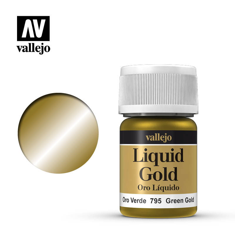Краска металлическая лаковая Золото зеленое/Green gold - 70795