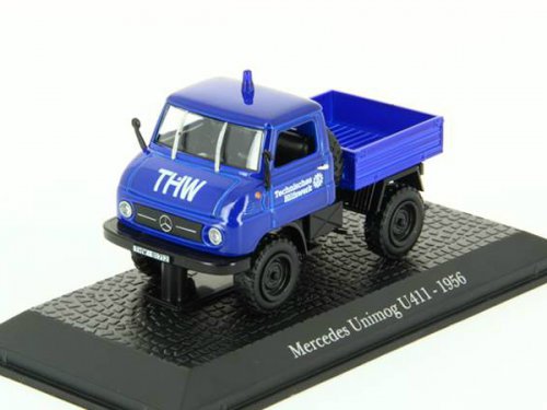 1:43 MERCEDES-BENZ Unimog U411 THW (1956), blue - 7421125