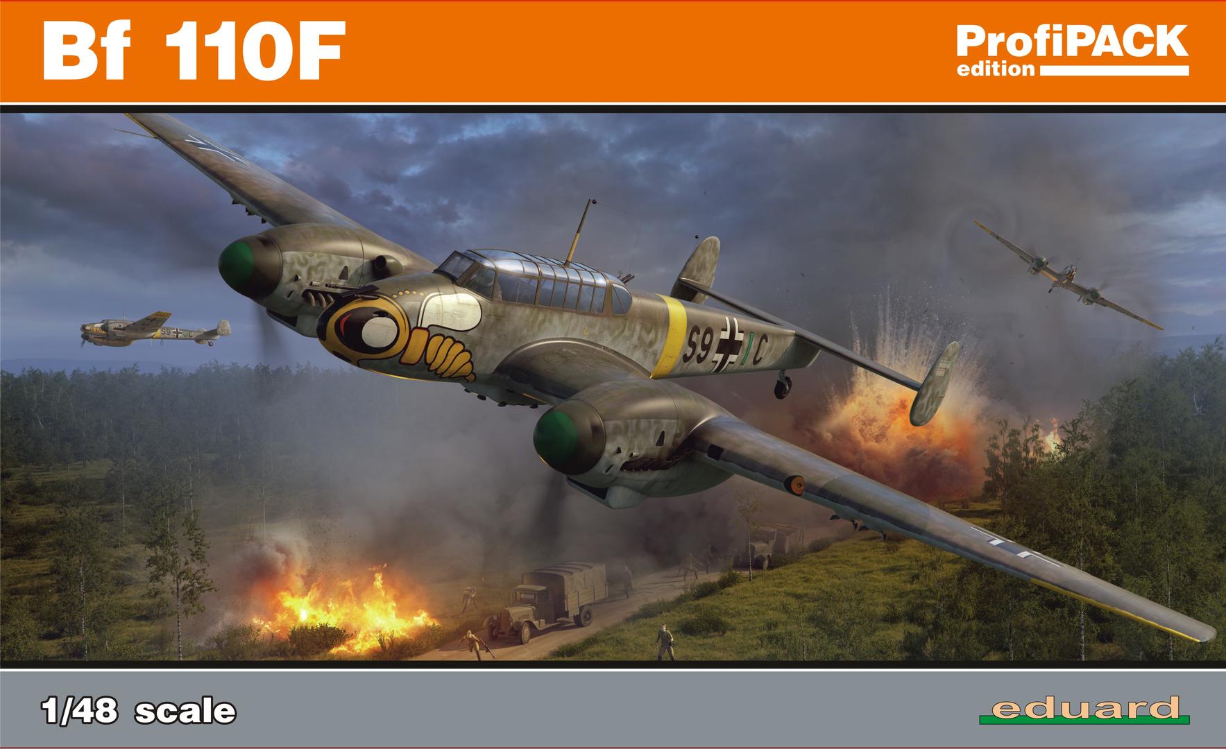 1:48 Сборная модель Bf 110F - 8207