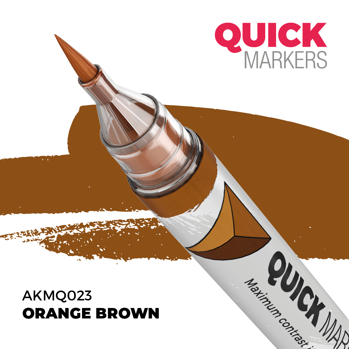 Маркер QUICK MARKER - Оранжево-коричневый / Orange Brown - AKMQ023