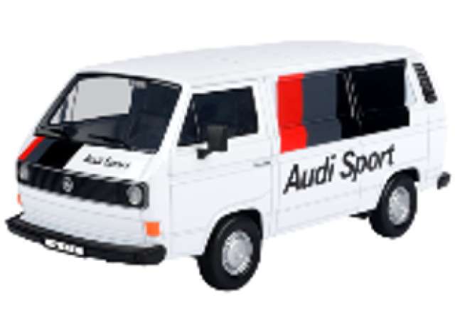 1:24 VOLKSWAGEN Type 2 (T3) , white/black/red - 79596