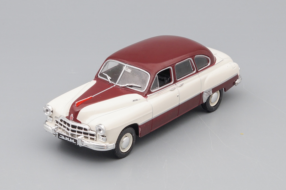 1:43 ЗИМ-12, Автолегенды СССР 206, белый / красный - AL206