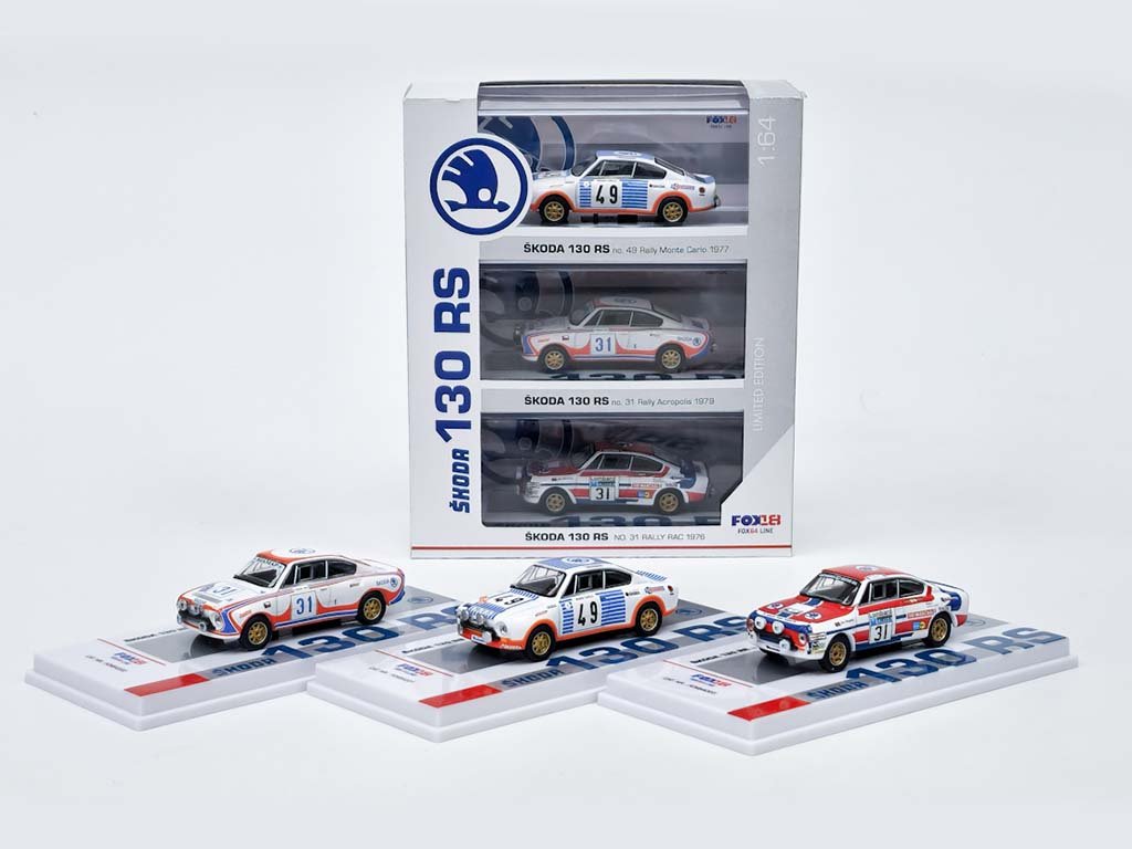1:64 SKODA 130 RS, набор 3 шт - FOXSET644