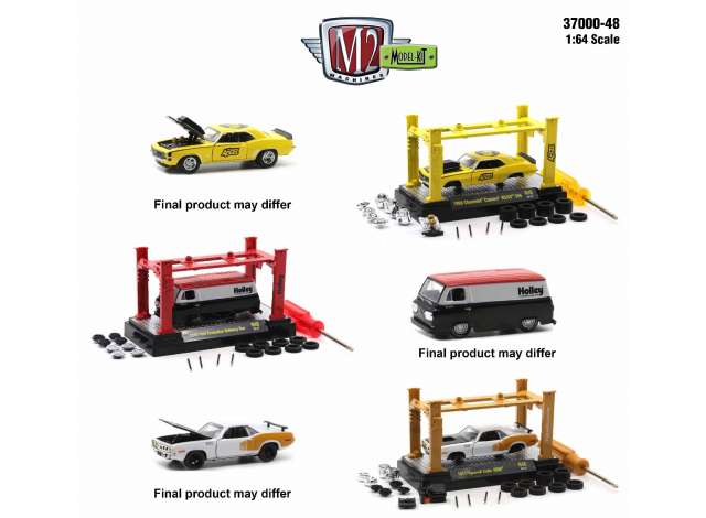 1:64 M2 Machines Model Kit, серия 48, набор из 6 комплектов - 37000-48~6