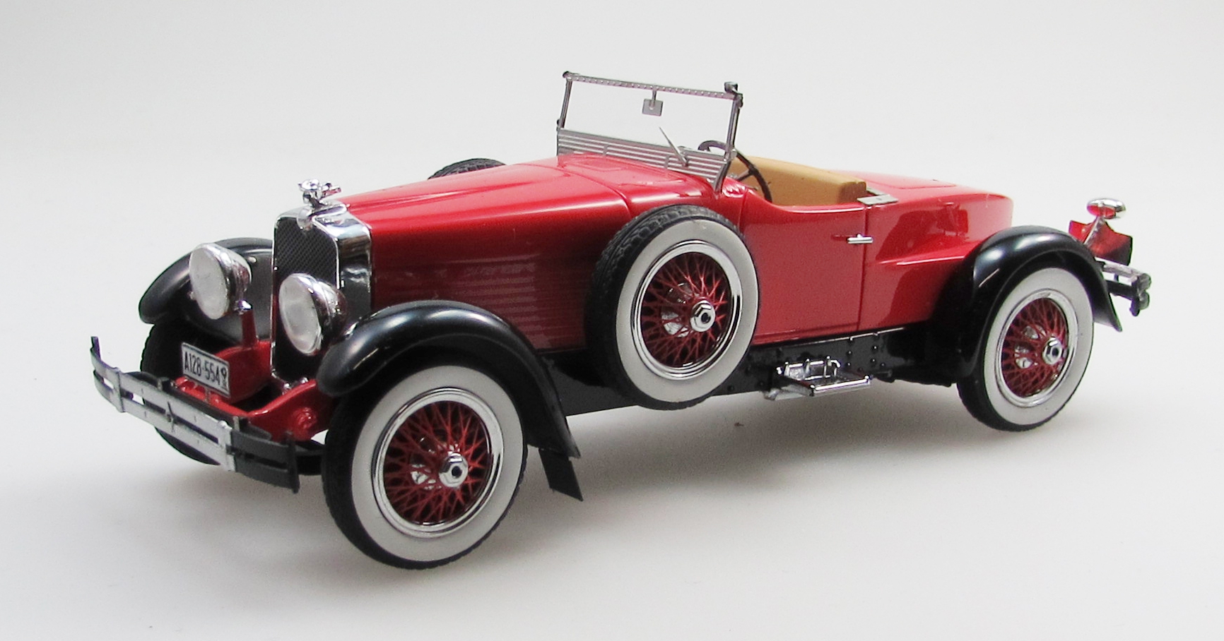 1:43 STUTZ Blackhawk roadster top down (1928), red/black - EMUS43005C