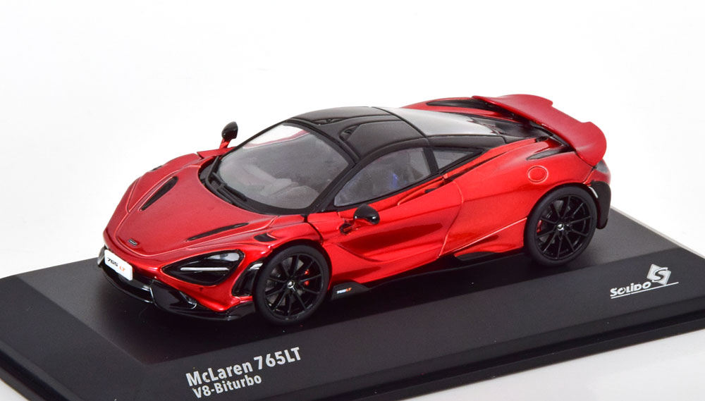 1:43 MCLAREN 765LT V8-Biturbo, dunkelrot metallic/ black - S4311908