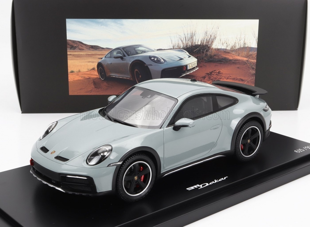 1:18 PORSCHE 911 992 Dakar Coupe (2023) - Con Vetrina - With Showcase, Shade Green - WAP0210020PDKR