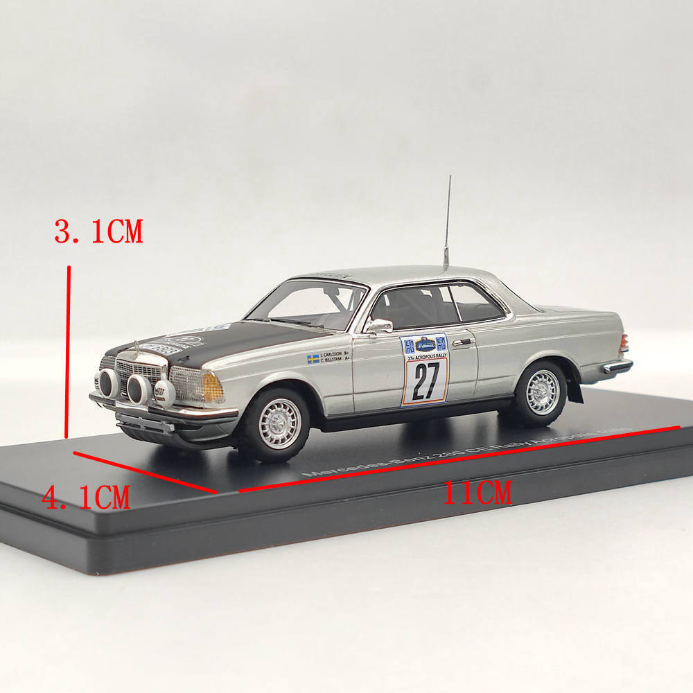 1:43 MERCEDES-BENZ 280 CE (C123) #27 'Daimler-Benz Team' Carlsson/Billstam Rally Acropolis (1980) - NEO46672-X1