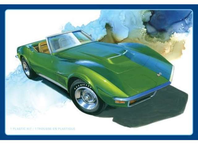 1:25 Сборная модель Chevrolet Corvette Roadster, plastic modelkit 1972 - amts1437