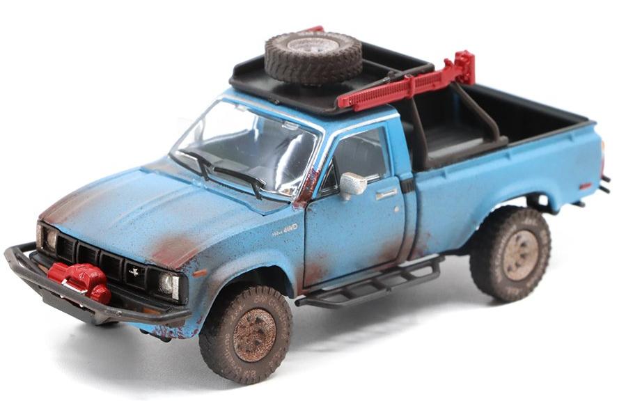1:64 TOYOTA Hilux N60 N70 Series RHD (1980), Rusting Blue - 64B0360