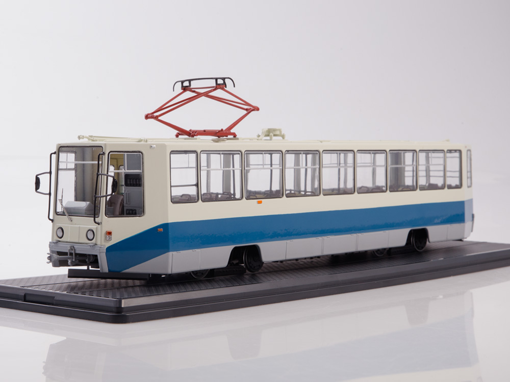 1:43 Трамвай КТМ-8, бело-синий - SSM4061
