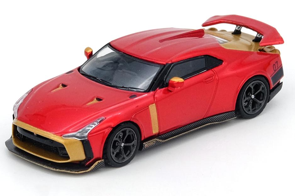 1:64 NISSAN R50 GT-R by Italsedign, red/gold - IN64-R50-RED