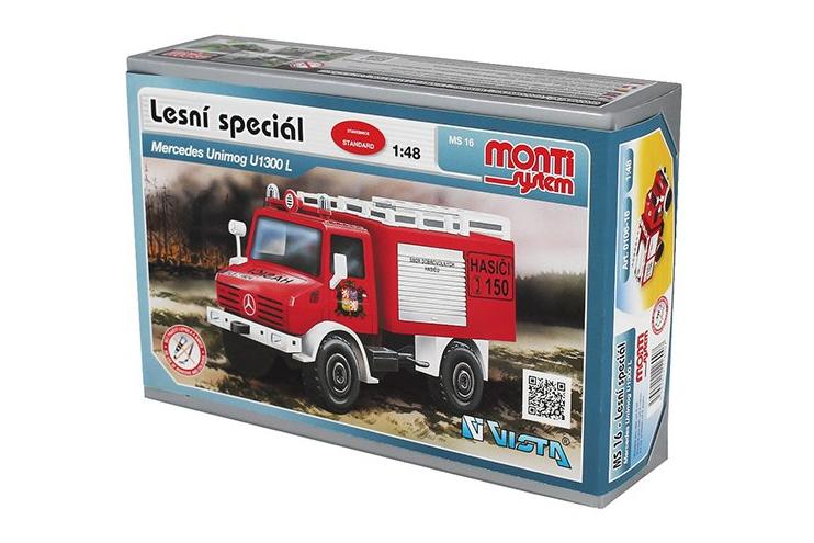 1:48 Сборная модель MERCEDES-BENZ Unimog U 1300 L,  пожарные - 0106-16