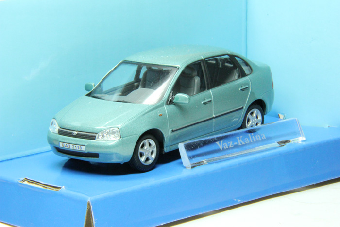 1:43 Волжский 1118 (Lada Kalina), серо-голубой - LC230ND-GB