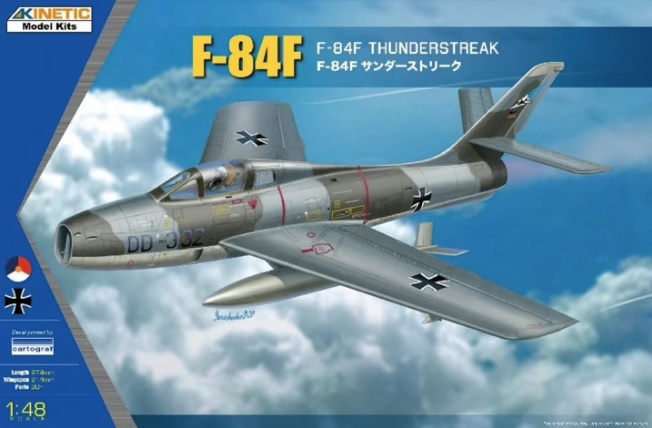 1:48 Сборная модель Истребитель F-84F Thunderstreak - K48068