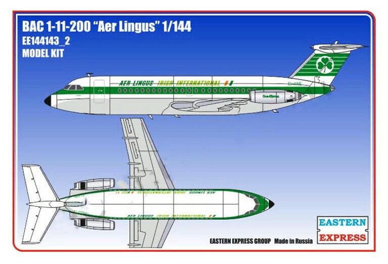 1:144 Сборная модель Авиалайнер BAC 1-11-200 AER LINGUS - 144143-2