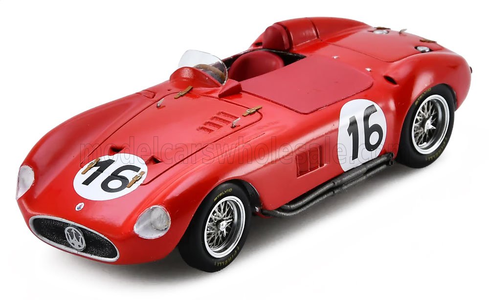 1:43 MASERATI DIORAMA 300S Spider Team Officine Alfieri Maserati №16 24h Le Mans (1955) Luigi Musso - Luigi 'Gino' Valenzano - S8776