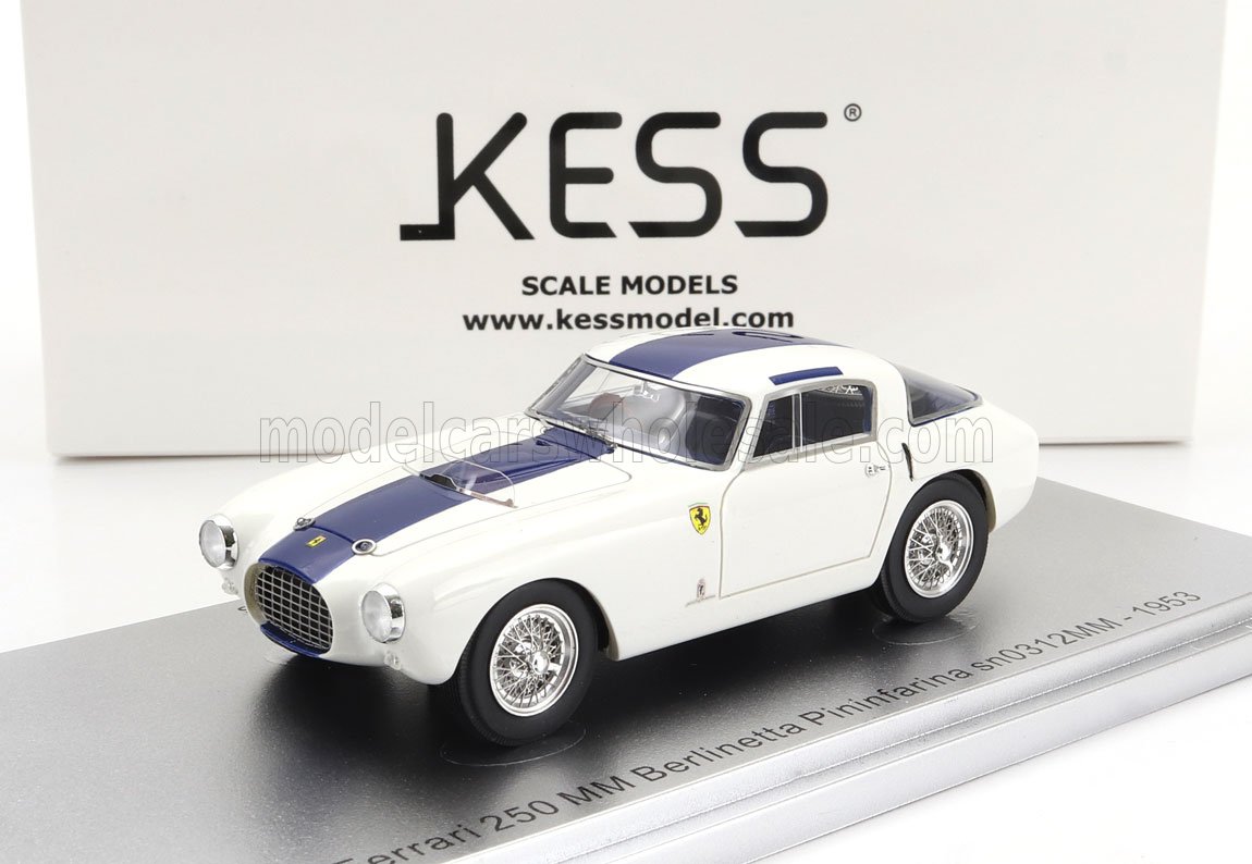 1:43 FERRARI 250mm Sn0312mm Berlinetta Pininfarina (1953), White Blue - KE43056311