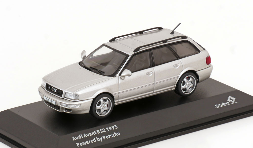 1:43 AUDI RS 2 Avant Powered by Porsche (1995), silver - S4310104