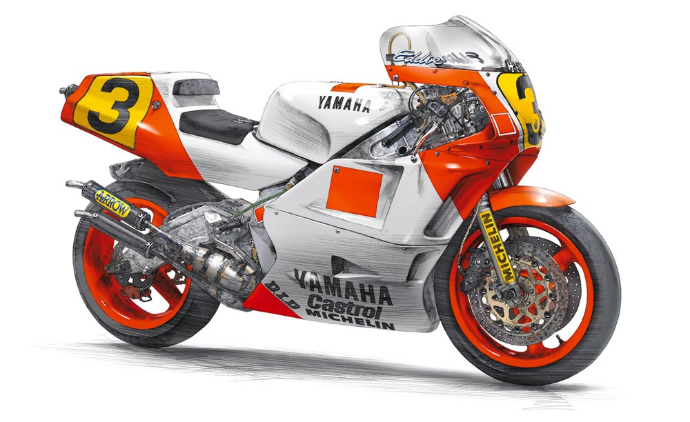 1:12 Сборная модель Yamaha YZR500 WGP Champion - 21503