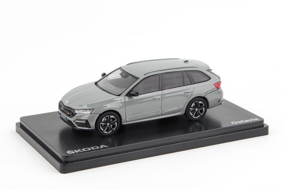 1:43 SKODA Octavia IV Combi RS (2020), Grey Steel Uni - 039CN