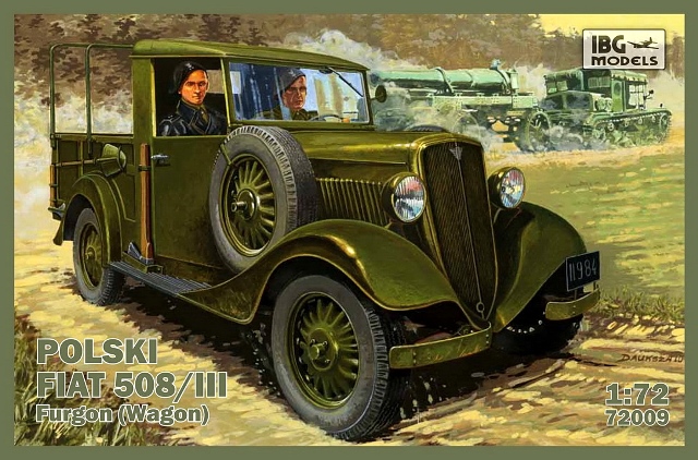 1:72 Сборная модель Polski FIAT 508/III Furgon (Wagon) - 72009